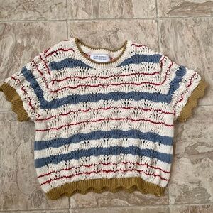 Zara Multicolor Striped Knit Sweater